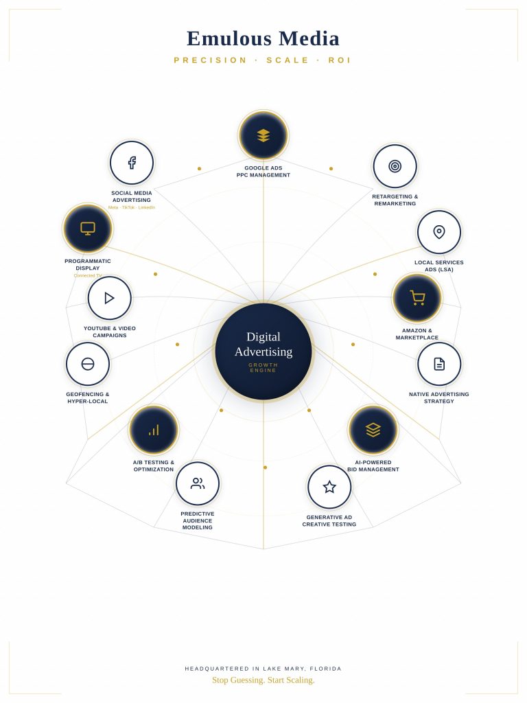 Emulous Media Advertising Agency Lake Mary Digital advertising services and strategies overview