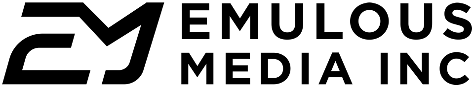 Emulous Media Inc Logo for Advertising, Marketing, Media Production, Website Design, and Automation