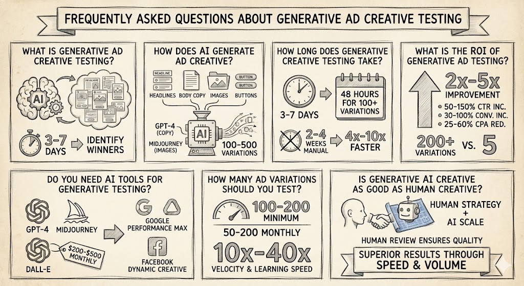 Frequently Asked Questions About Generative Ad Creative Testing