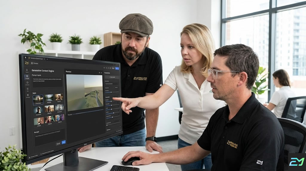 Generative Content Engine Software by Emulous Media Inc