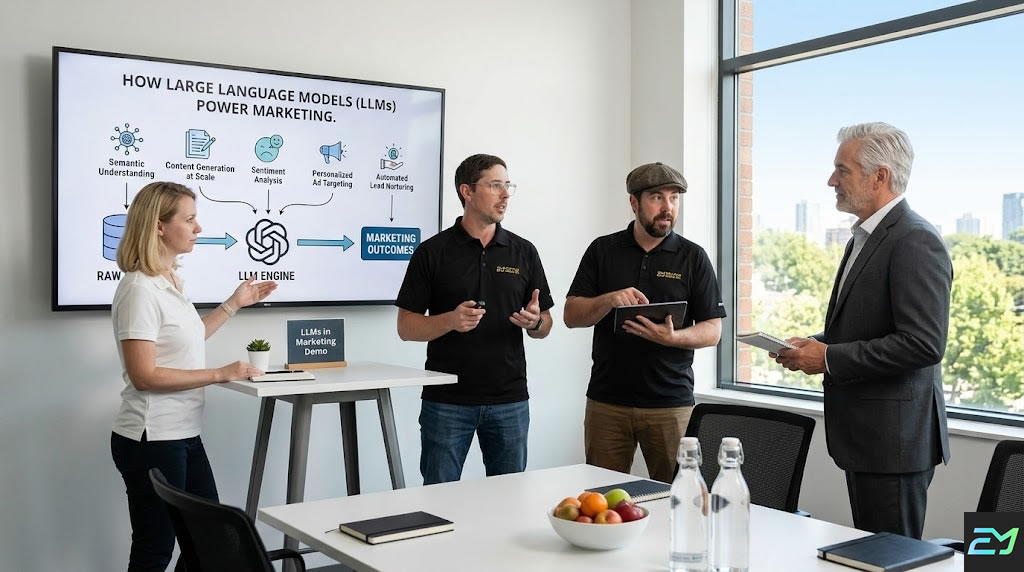 Large Language Models LLMs for Marketing by Emulous Media Inc