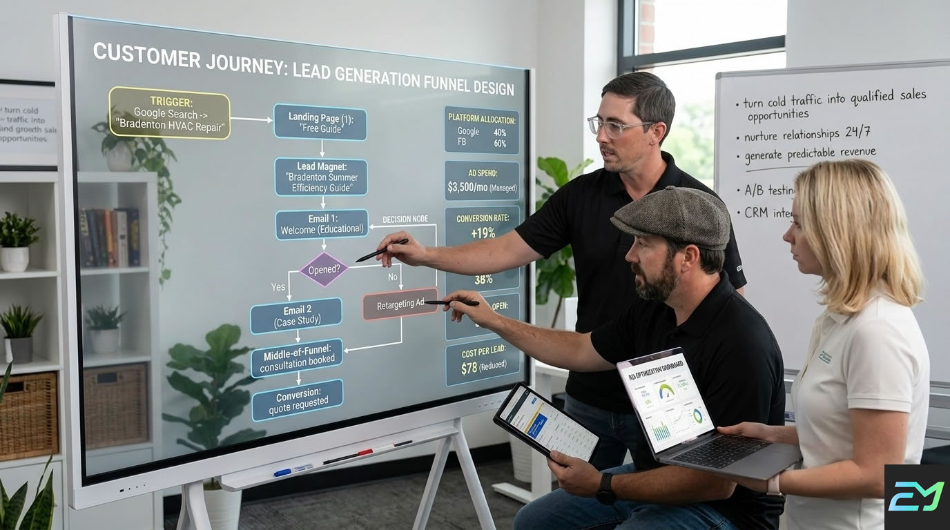 Lead Generation Funnels in Lake Mary Florida by Emulous Media Inc