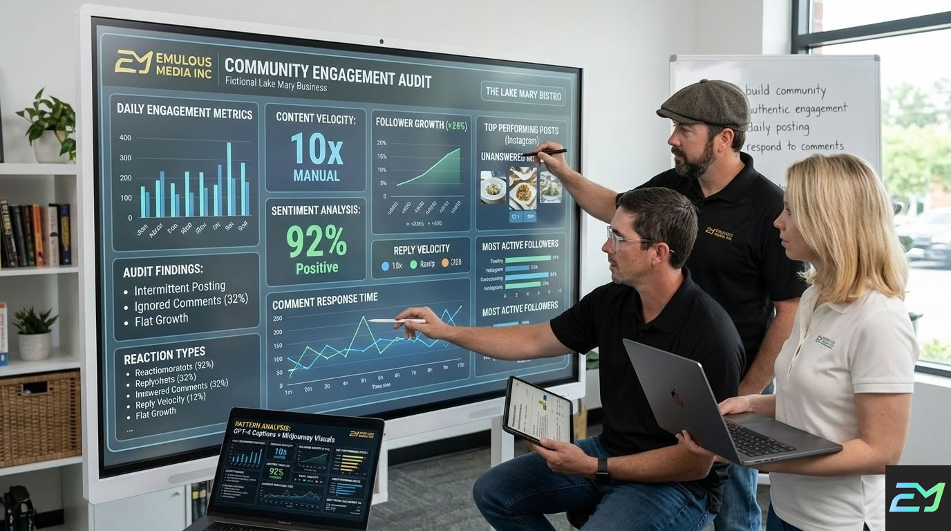 Social Media Management Organic in Lake Mary Florida by Emulous Media Inc