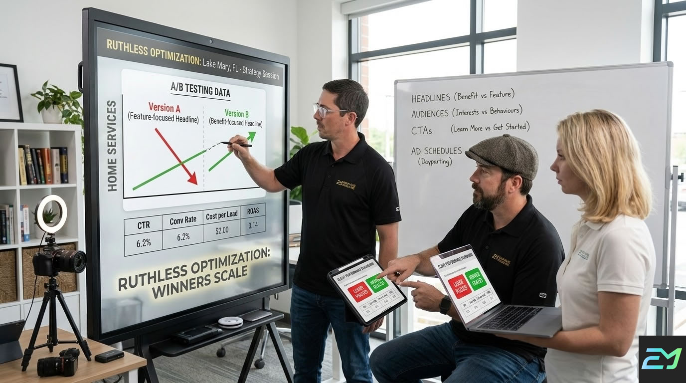 A/B Testing and Ad Optimization services in Lake Mary Florida by Emulous Media Inc