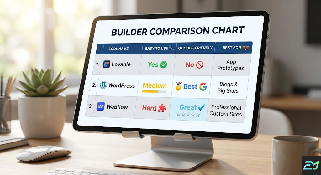 Better alternatives to lovable websites.