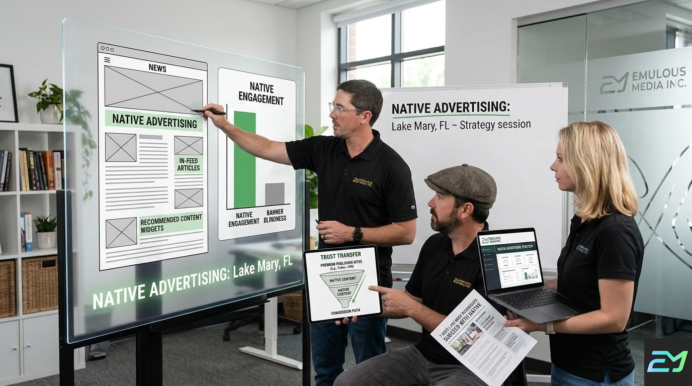 Native Advertising Strategy in Lake Mary FL by Emulous Media